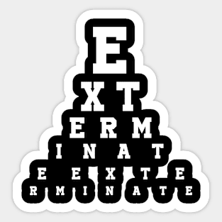 Exterminate! Dalek Sticker